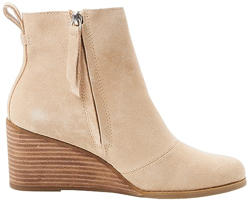 TOMS Women's Casual Ankle Boot, Oatmeal Suede, 8