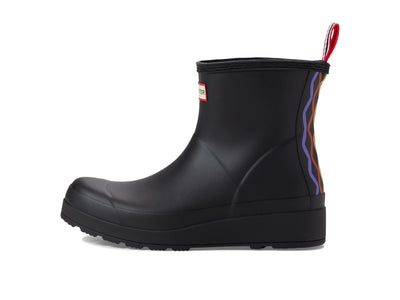 Hunter Play Short Linear Rainbow Print Boot Black 7 M