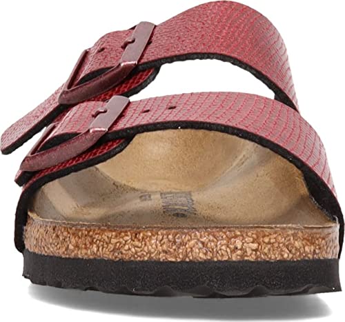 Birkenstock Women's, Arizona Birkoflor Slide Sandal - Narrow Width Maroon 41 M 10