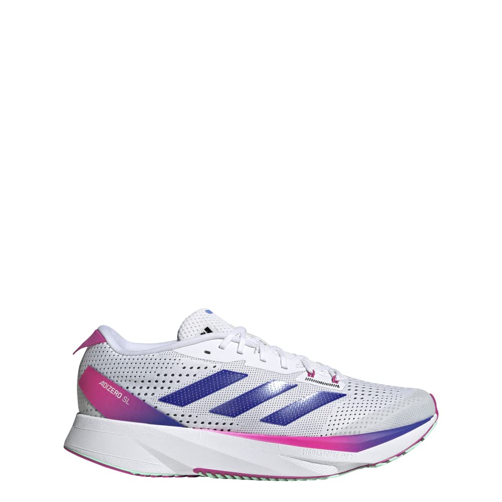 adidas Men's Adizero Sl 11 Cloud White/Lucid Blue/Lucid Fuchsia