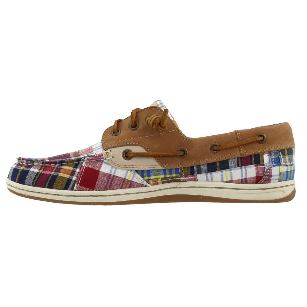 Sperry Songfish Prep Navy Multi/Tan/Madras 6.5