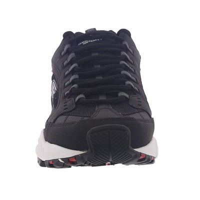 Skechers Stamina Cutback Mens Sneakers Black/Red 10 EW