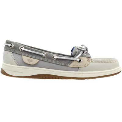 Sperry Womens Angelfish Linen Boat Flats Casual - Grey - Size 8.5 B