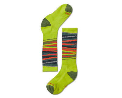 Wintersport Stripe Sock - Kids', Smartwool Green, S