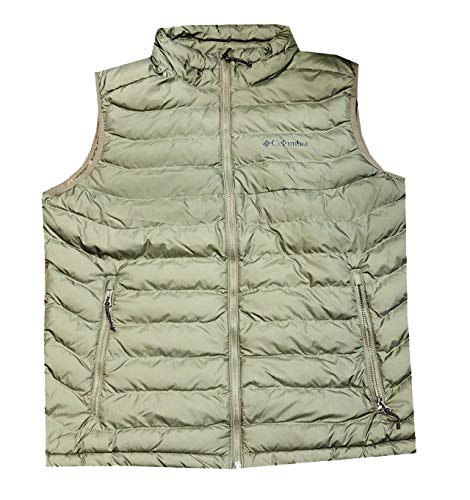 Columbia Mens White Out Omni-Heat Puffer Vest (M, Olive)