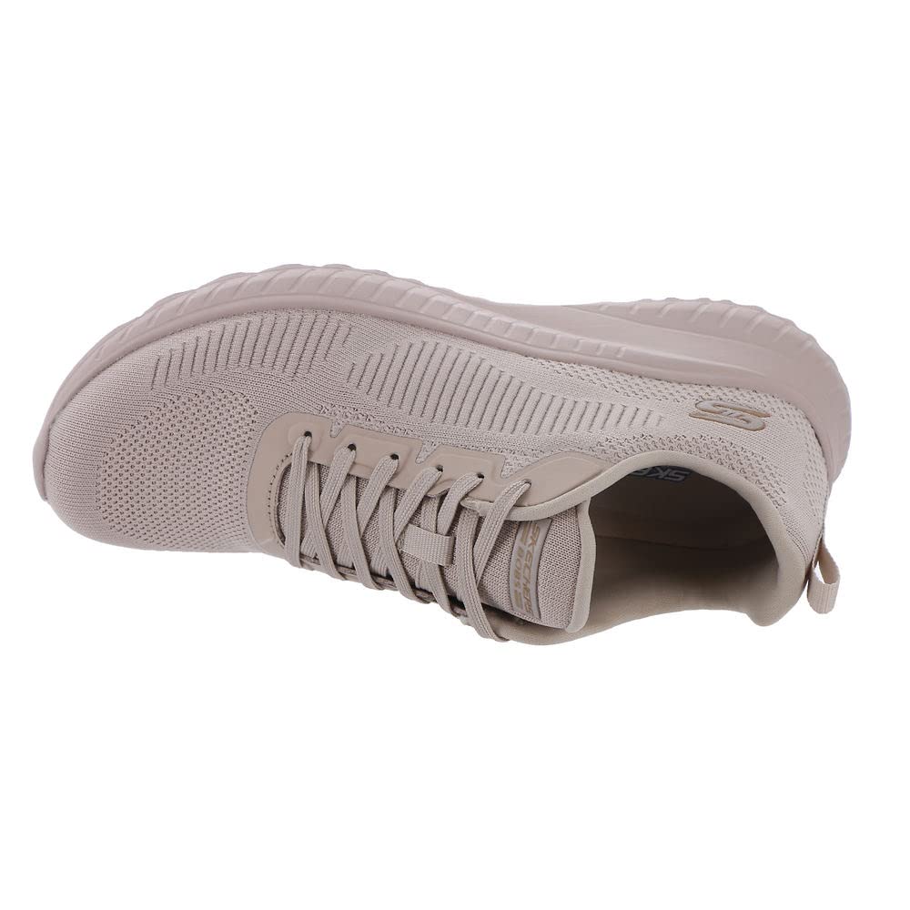 Skechers Women's Bobs Squad Chaos – Face Off Sneaker 6 Nude