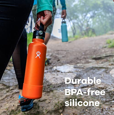 Hydro Flask Flex Boot - Accessory Silicone Water Bottle Protector - Dishwasher Safe, BPA-Free, Non-Toxic, Medium,Dew