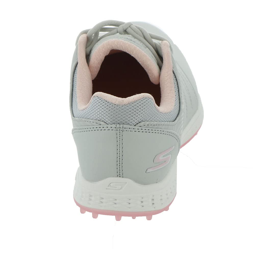 Skechers Women's Go Pivot Spikeless Golf Shoe Sneaker 8.5 Light Gray/Pink