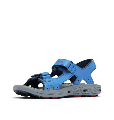 Columbia Unisex-Child Techsun Vent Sandal Sport Big Kid (8-12 Years) 4 Big Kid Stormy Blue, Mountain Red