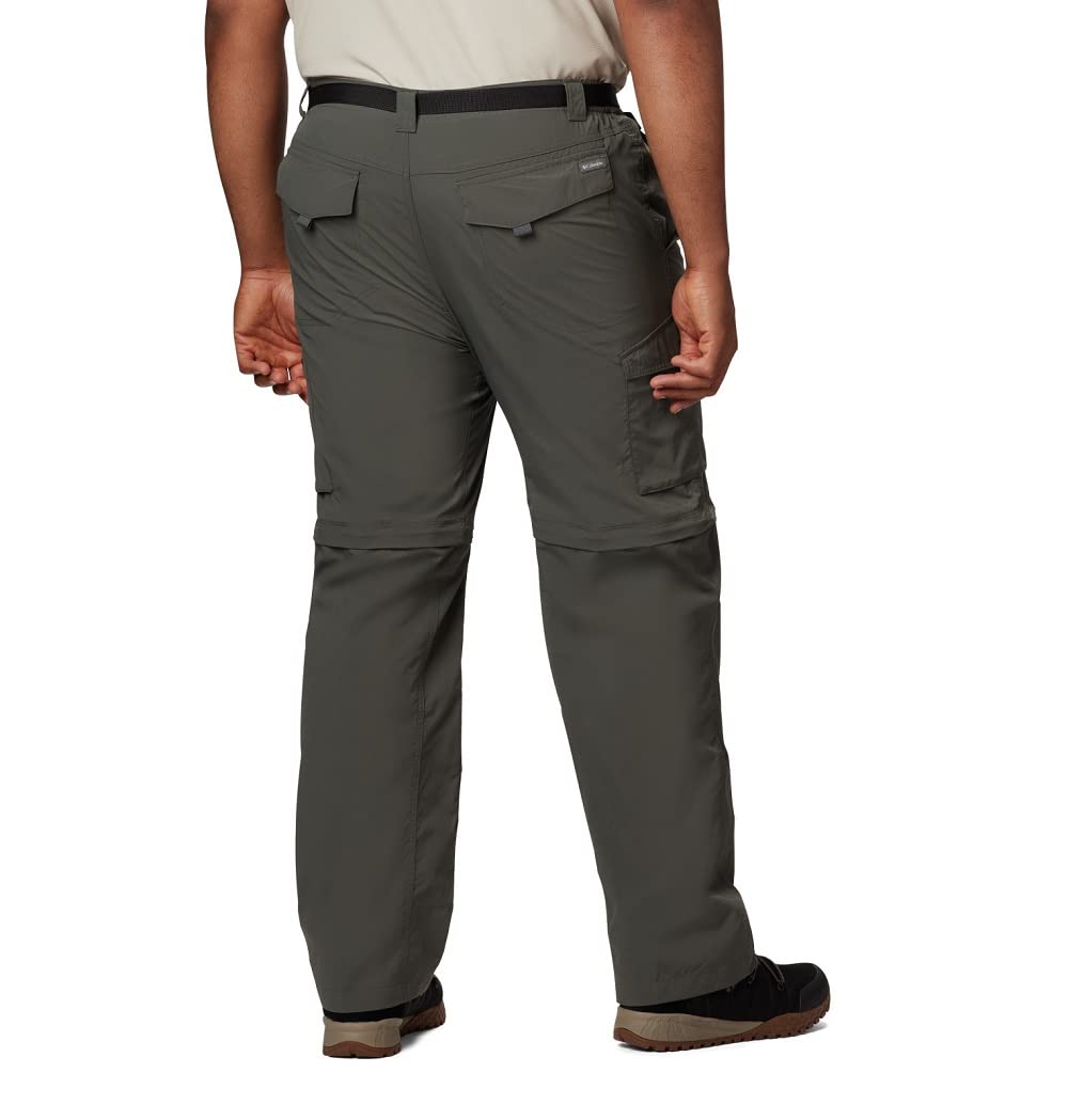 Columbia Men's Silver Ridge Convertible Pant, Breathable, UPF 50 Sun Protection, Gravel, 36x28