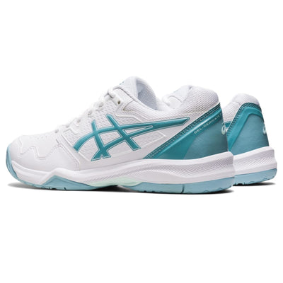 ASICS Women's Gel-Dedicate 7 Tennis Shoes 5.5 White/Smoke Blue