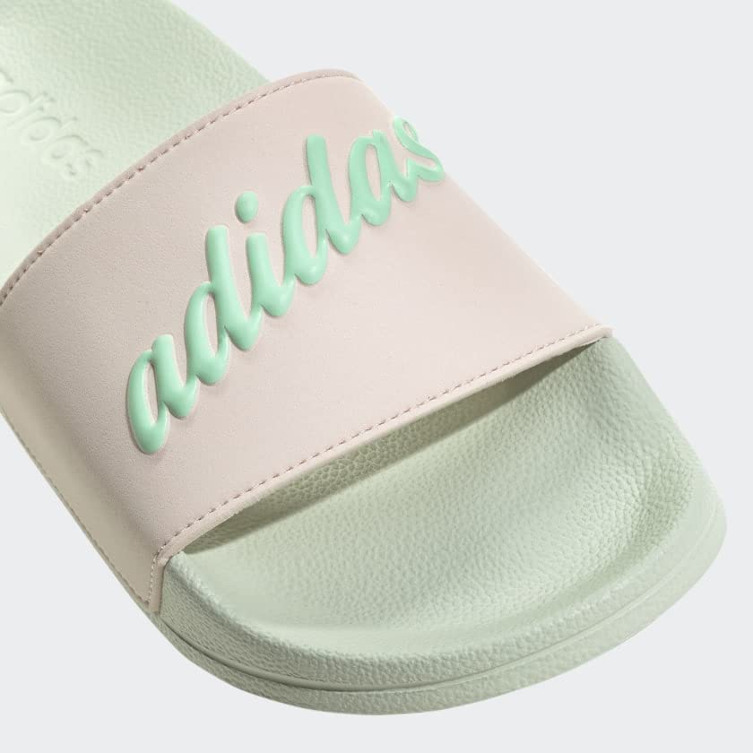 adidas Women's Adilette Slide 6 Wonder Quartz/Pulse Mint/Linen Green