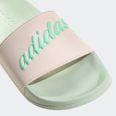 adidas Women's Adilette Slide 6 Wonder Quartz/Pulse Mint/Linen Green