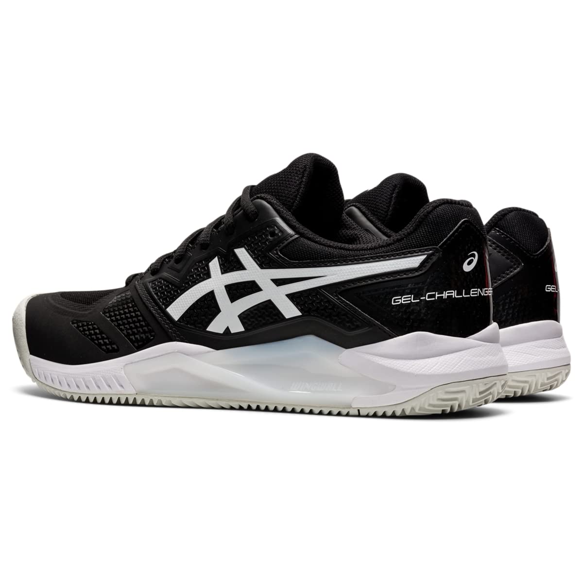 ASICS Men's Gel-Challenger 13 Clay Tennis Shoes, 12, Black/White