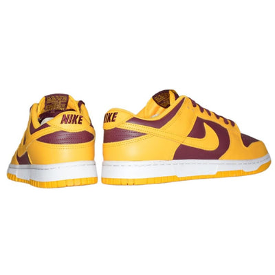 Nike mens Dunk Low 13 Burgundy Yellow