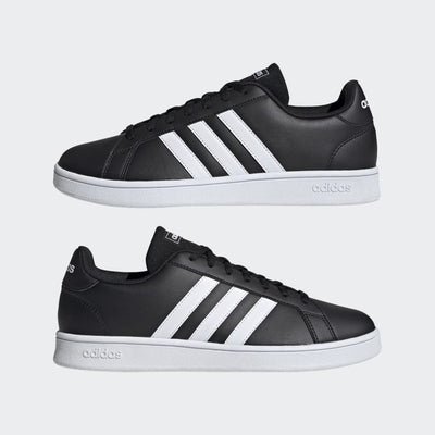 adidas Gran Court Base Tennis Shoe (Numeric_11_Point_5) Black/White