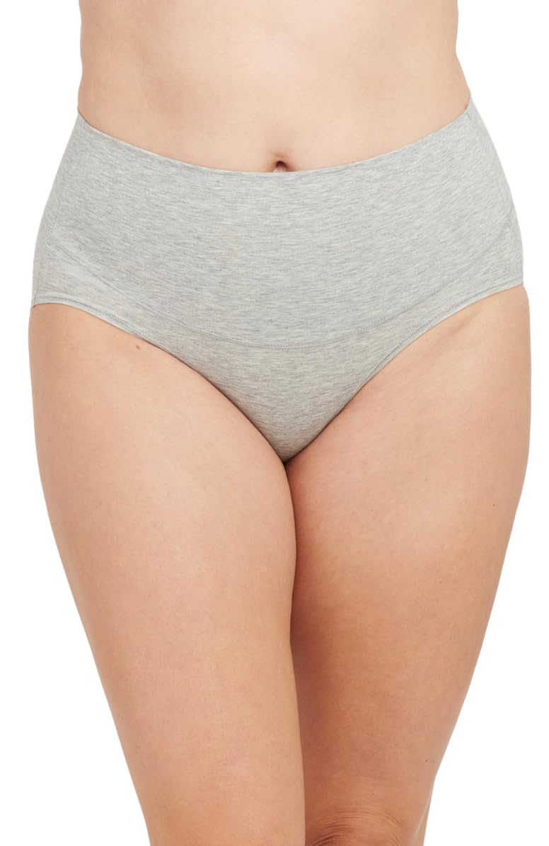 SPANX Cotton Control Brief Heather Grey SM - Regular