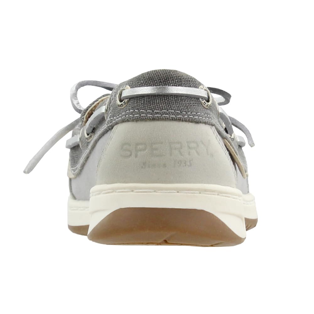 Sperry Womens Angelfish Linen Boat Flats Casual - Grey - Size 8.5 B