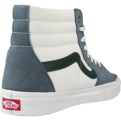 Vans UA SK8-Hi Varsity Canvas Blue/Green, Men US Size 9