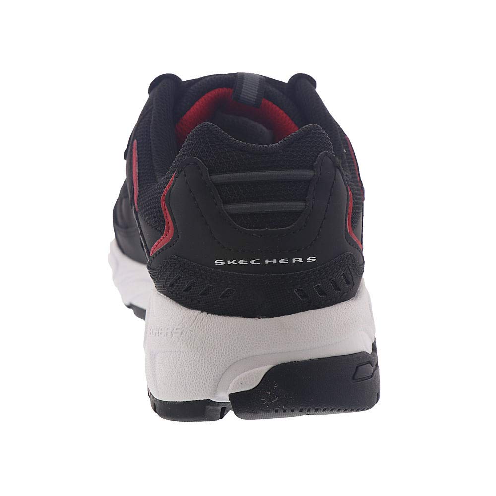 Skechers Stamina Cutback Mens Sneakers Black/Red 10 EW