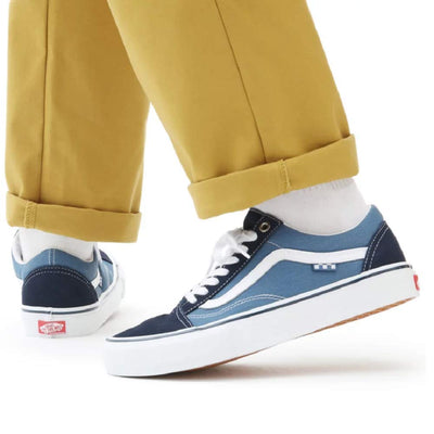 Vans Men's Low-Top Slippers 9 Skate Navy White