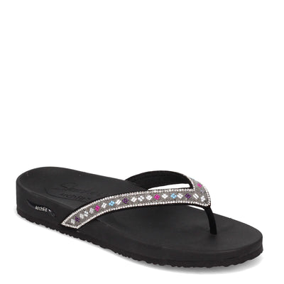 Skechers Cali Arch Fit Meditation-Day Shimmer Casual Sandal Women's Sandal 8 B(M) US Black-Multi