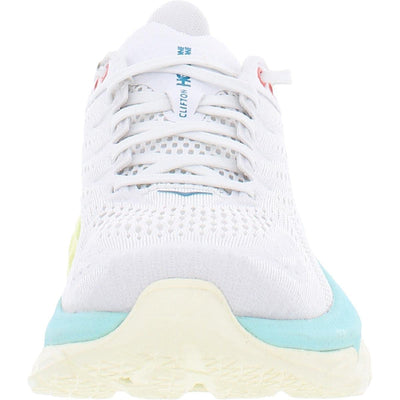 HOKA ONE ONE Women's Clifton Edge Road Running Shoe 8.5 Blanc De Blanc/Blue Tint