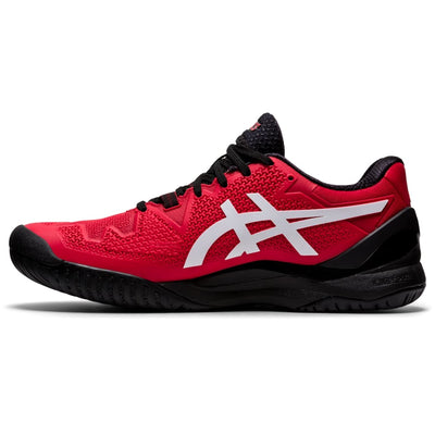 ASICS Men's Gel-Resolution 8 Tennis Shoes, 15, Electric RED/White