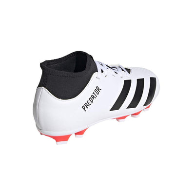 adidas Predator 20.4 S Firm Ground Soccer Shoe (unisex-adult) White/Black/Pop 3