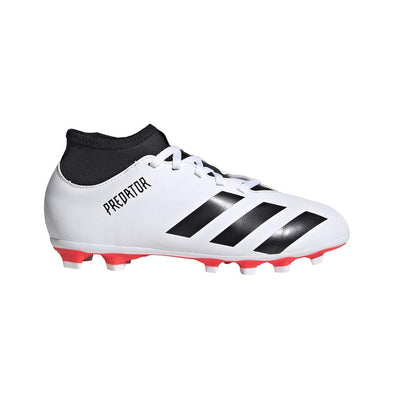 adidas Predator 20.4 S Firm Ground Soccer Shoe (unisex-adult) White/Black/Pop 3