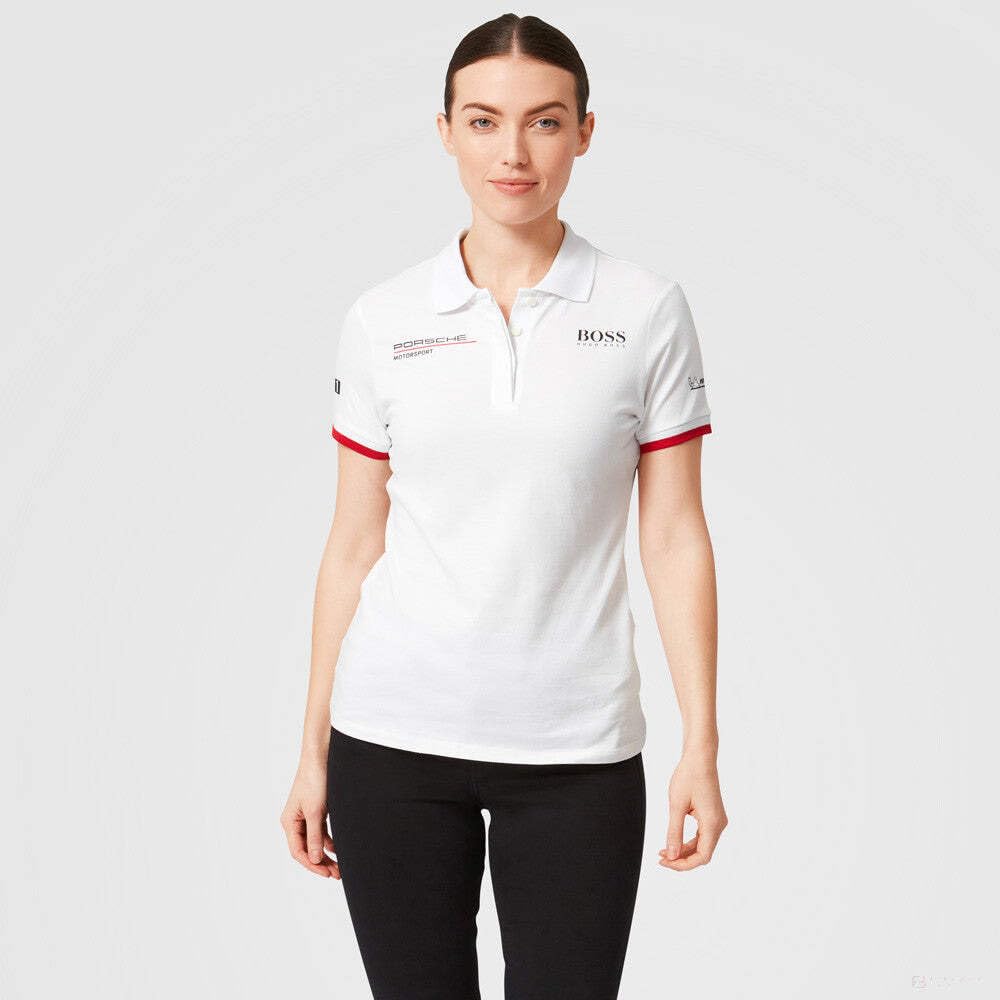 Porsche womens Polo Shirt X-Large White