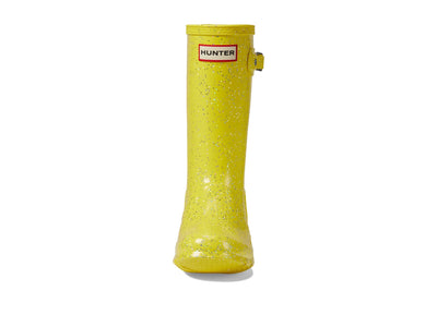 Hunter Original Giant Glitter Wellington Boots (Little Kid/Big Kid) Illuminating Yellow 1 Little Kid M