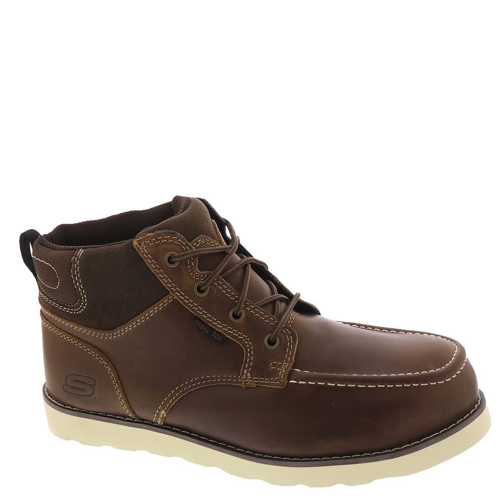 Skechers Work KadmielKaed Steel Toe Mens Boot 11 DM US Brown