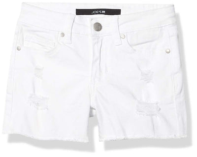 Joe's Jeans Girl's The Markie Shorts (Little Kids/Big Kids) White Maze 10 Big Kid