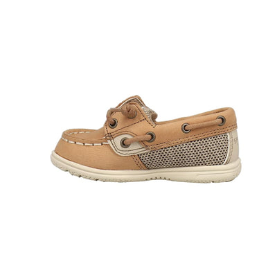 Sperry Unisex-Child Shoresider Jr Boat Shoe 10 Little Kid Linen/Oat