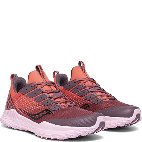 Saucony Women's Mad River TR Trail Running Shoe, Coral, 12