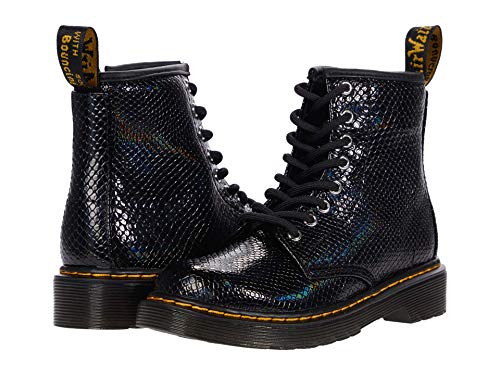 Dr. Martens Kid's Collection 1460 Lace Up Fashion Boot (Little Kid/Big Kid) - Boots for Kids - Rubber Outsole Black 1 UK (US 2 Little Kid) M