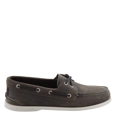 Sperry Men's Authentic Original 2-Eye Boat Shoe, Onyx, 11.5 M US