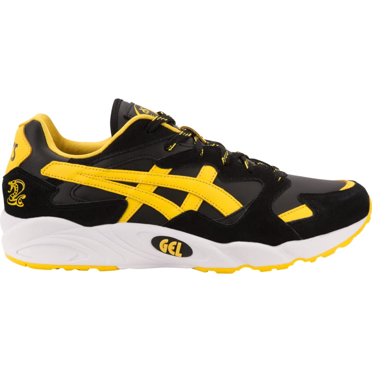 ASICS Tiger Unisex Gel-Diablo Shoes, 10, PERFORMANCE BLACK/TAI-CHI YELLOW