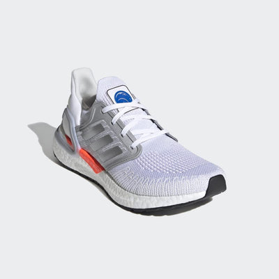 adidas Women's Ultraboost 20 Sb Running Shoe 6.5 White/Silver Metallic/Fresh Candy