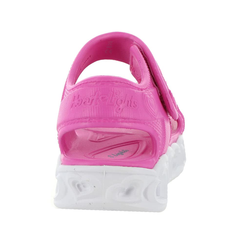 Skechers Foamies Heart Lights Sandal 308045N Girls' Infant-Toddler Sandal 10 Little Kid Pink