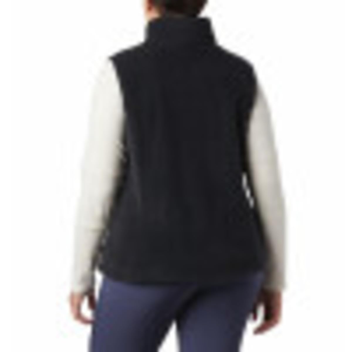 Columbia Womens Benton Springs Fleece Vest, Black, X-Large