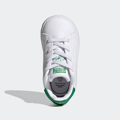 adidas Stan Smith (End Plastic Waste) Sneaker, Core White/White/Green, 1 US Unisex Little Kid