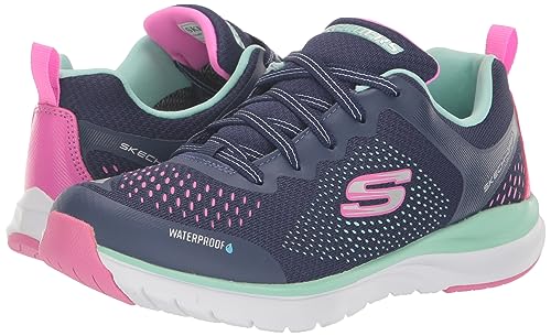 Skechers Kids Ultra Groove-Miss Hydro Sneaker, Navy/Multi, 4 US Unisex Big Kid