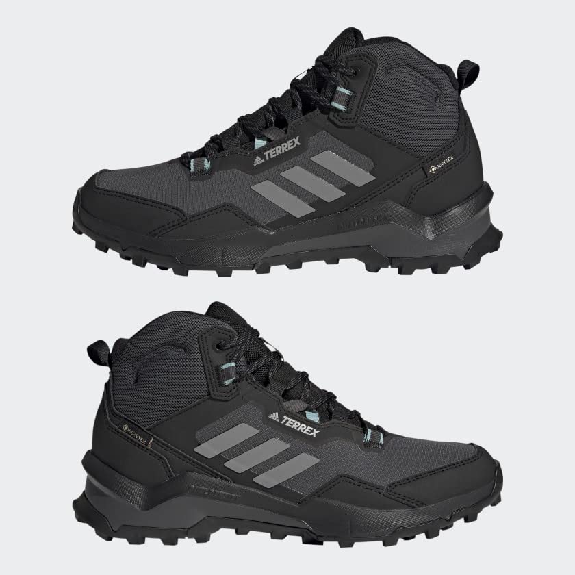 adidas Womens Terrex Ax4 Mid GTX Hiking Hiking Sneakers Shoes Casual - Black - Size 10.5 M