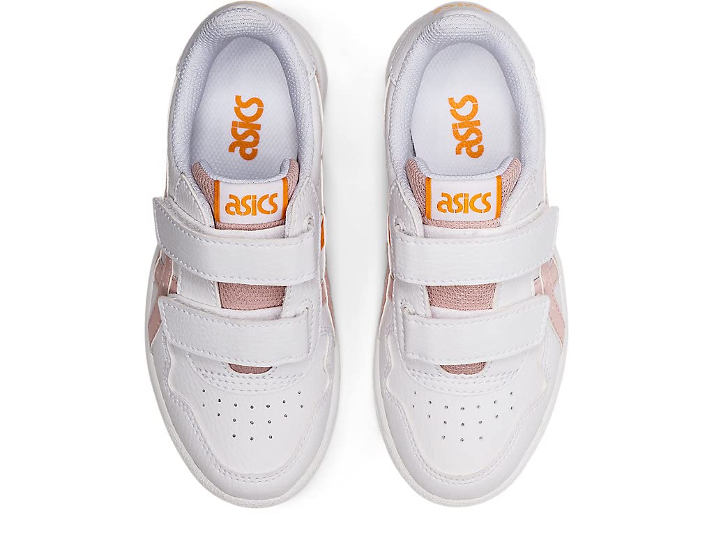 ASICS Girl's Japan S PS (Toddler/Little Kid) White/Ginger Peach 10 Toddler M