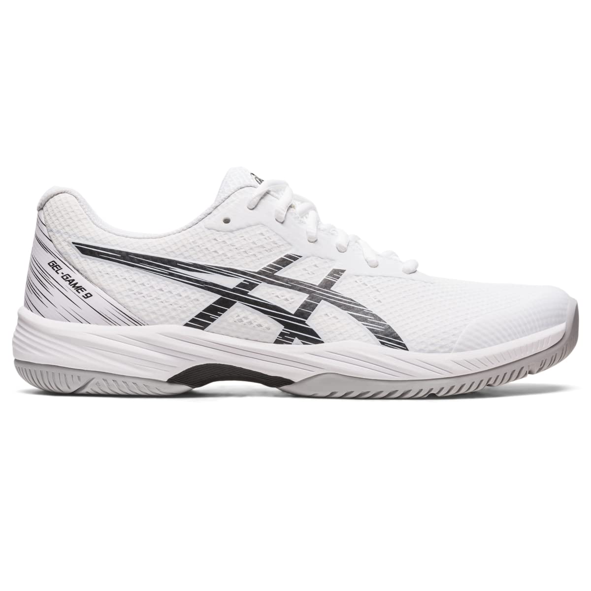 ASICS Men's Gel-Game 9 Tennis Shoes, 13, White/Black