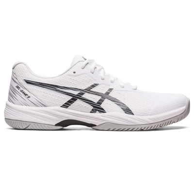 ASICS Men's Gel-Game 9 Tennis Shoes, 14, White/Black