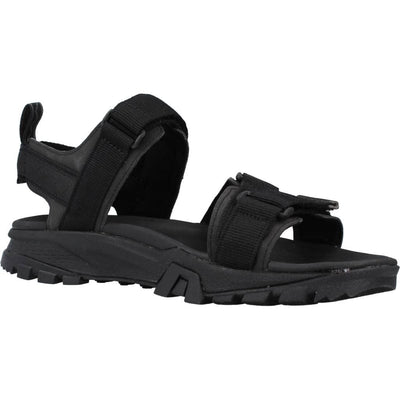 Timberland Men's Garrison Trail Webbing-Strap Sandal, Black/White, 12