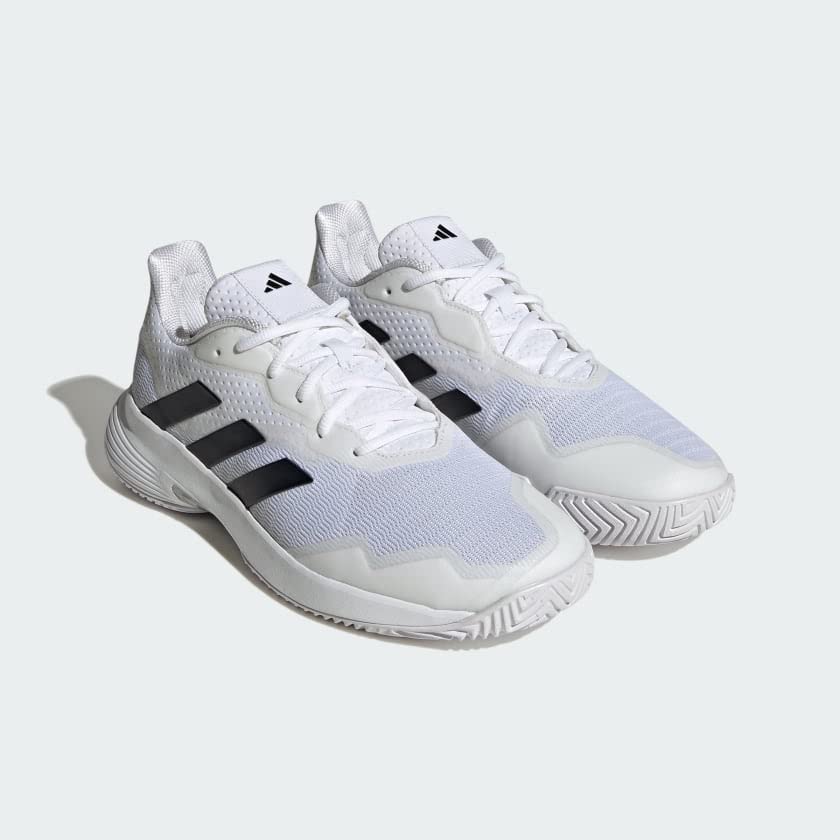 adidas Court Jam Control Footwear White/Core Black/Matte Silver 8 D (M)